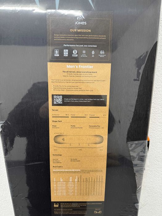 placa noua snowboard jones frontier L165cm