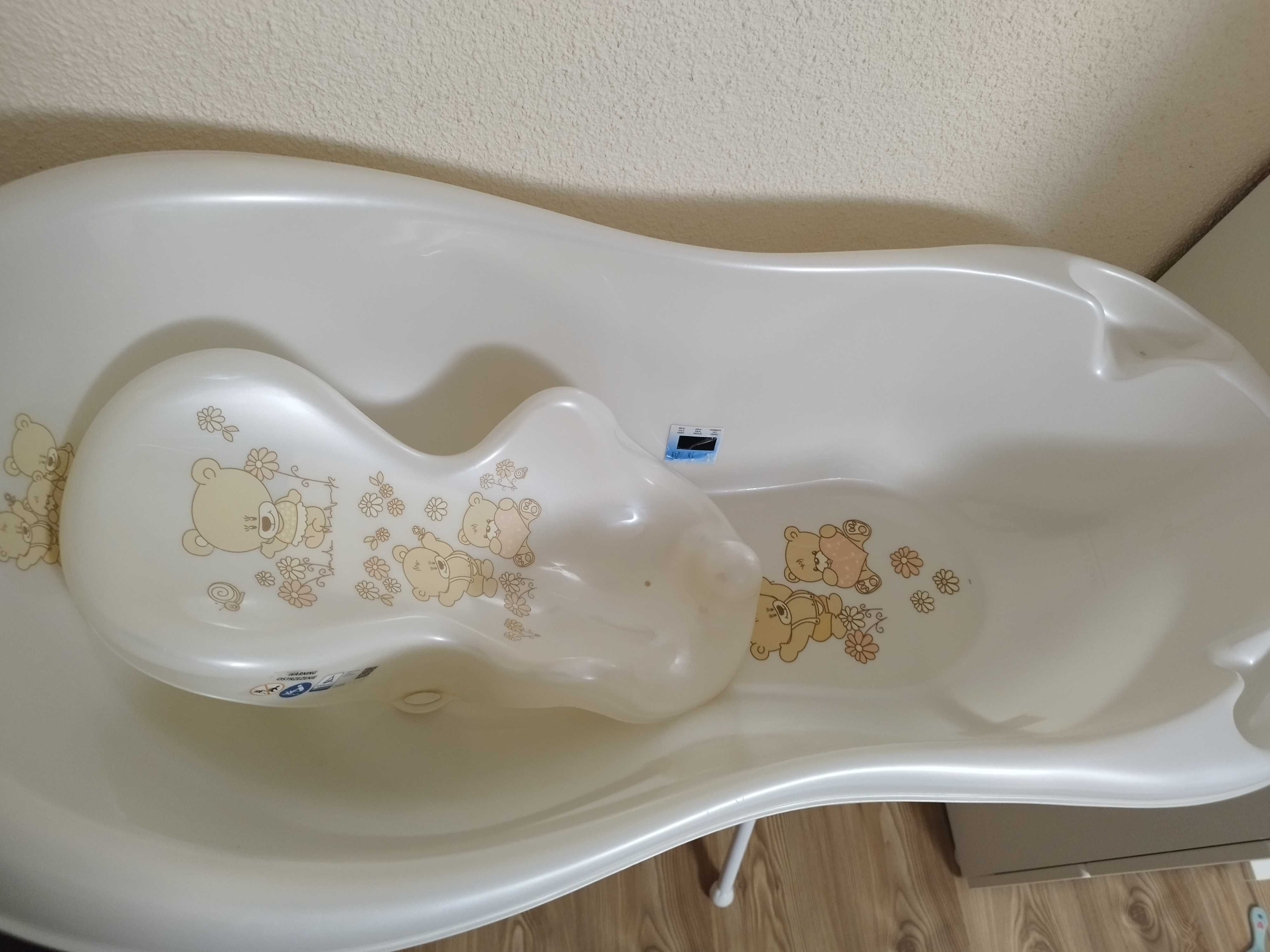 Cadita de baie bebe cu suport