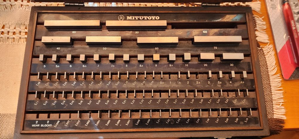 Trusa cale plan parelele Mitutoyo 90 piese