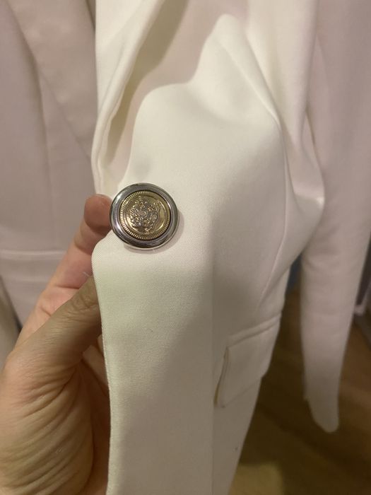 Sacou alb Zara marimea xs