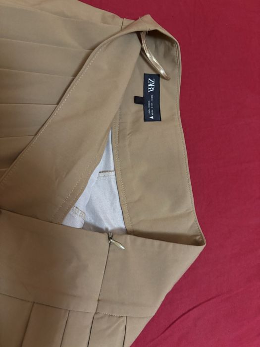 Viral skort Зара Бежова пола панталон