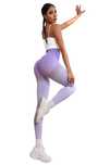 Colanti Fitness Dama Lungi Modelatori  Elastici Efect Push Up Lila M