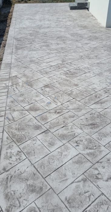Beton amprentat  decorativ