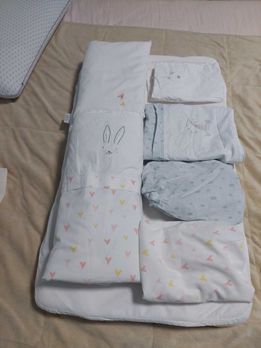 Комплект завивки + матрак за детска кошара next to me