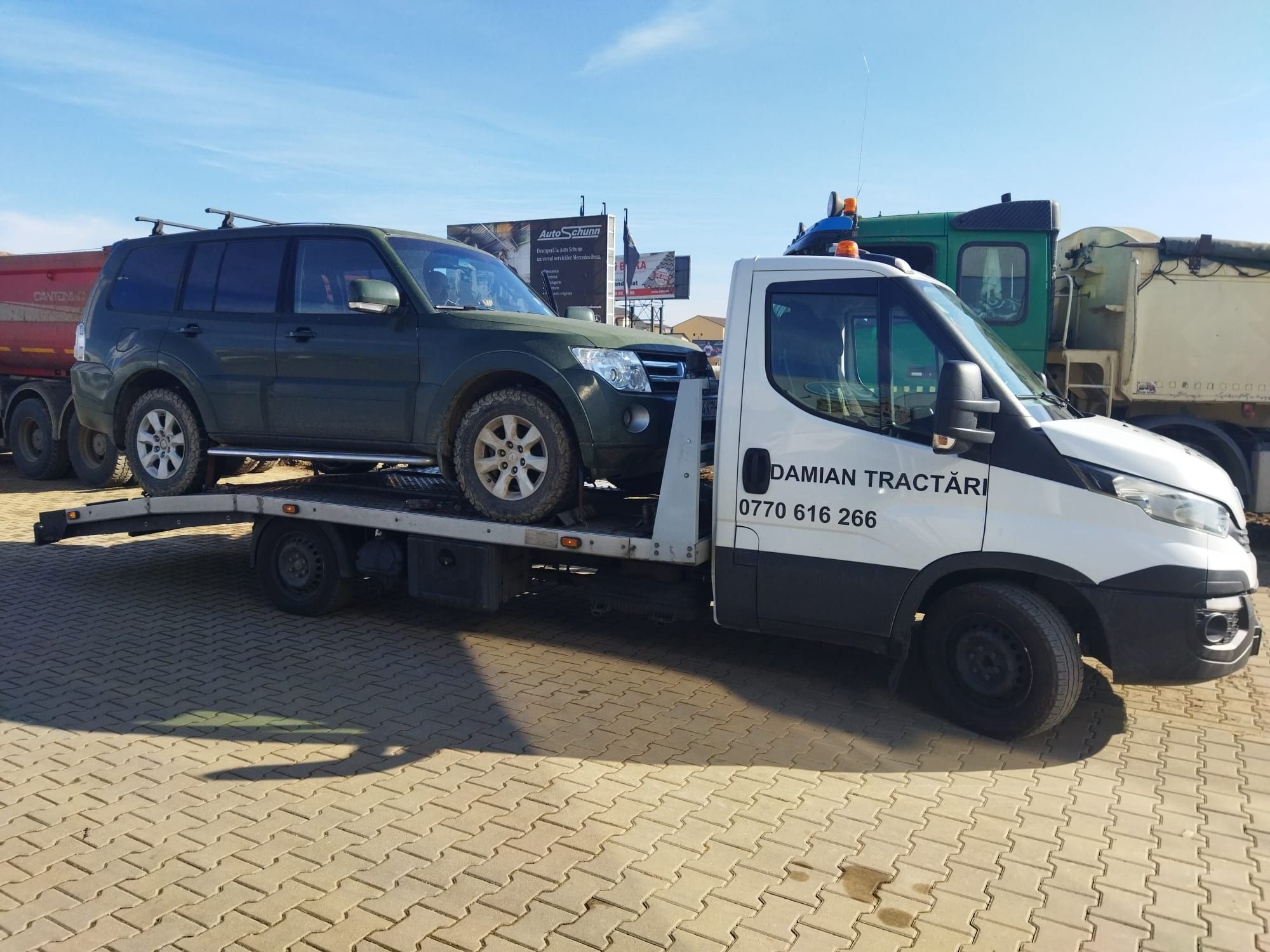 Damian tractari auto/platforma auto/service auto Sibiu NON-STOP