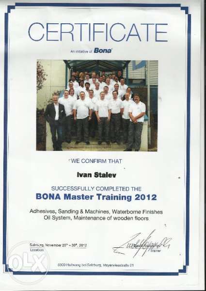 ЦИКЛЕНЕ и лакиране на паркет и дюшеме без прах с нови машини