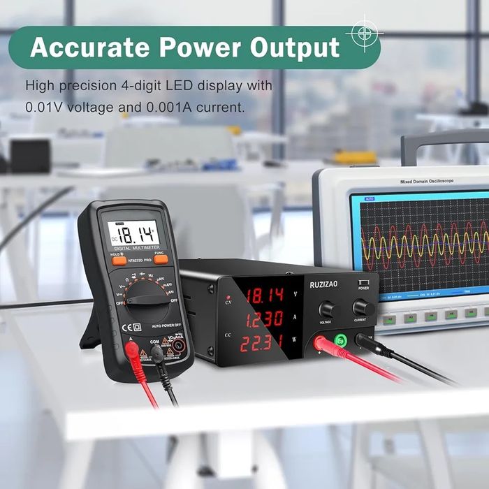 Sursa de Alimentare DC Laborator Ajustabila 15V 30A Dublu Display