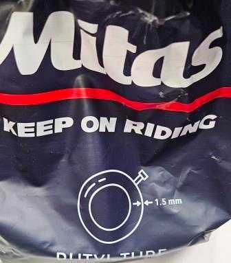 Вътрешна мото гума 2.50/2.75/3.00/3.25/3.50-12 JS87 BR МИТАС Усилена