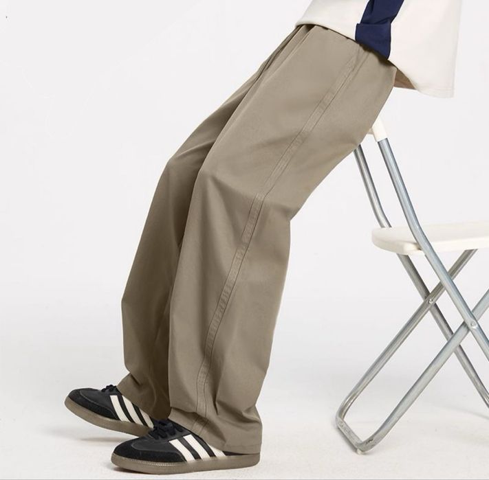 Однотонные модные брюки для парней и девушек