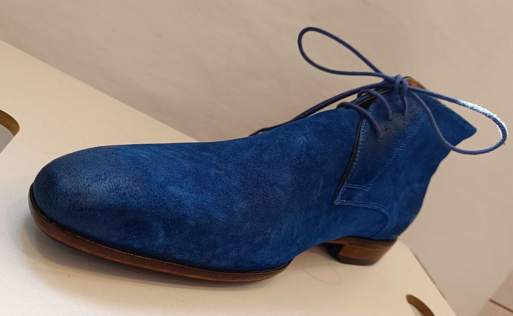 Ghete chukka 42 42.5 43 de lux GREVE NOI lucrate manual piele naturala