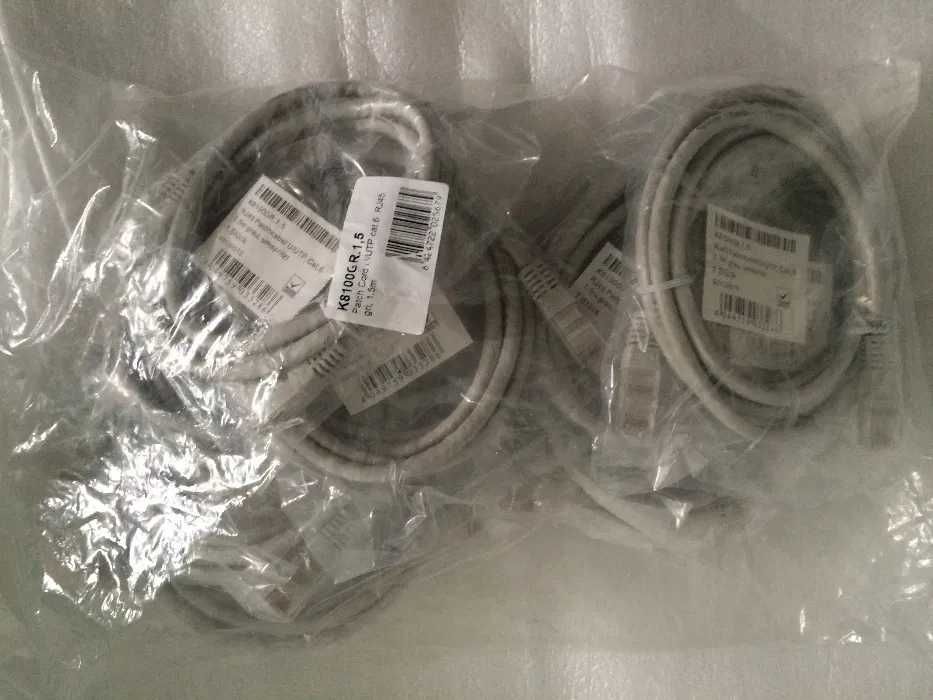 15 x Cablu de retea nou, 1,5 m CAT 6 - 99,99 lei