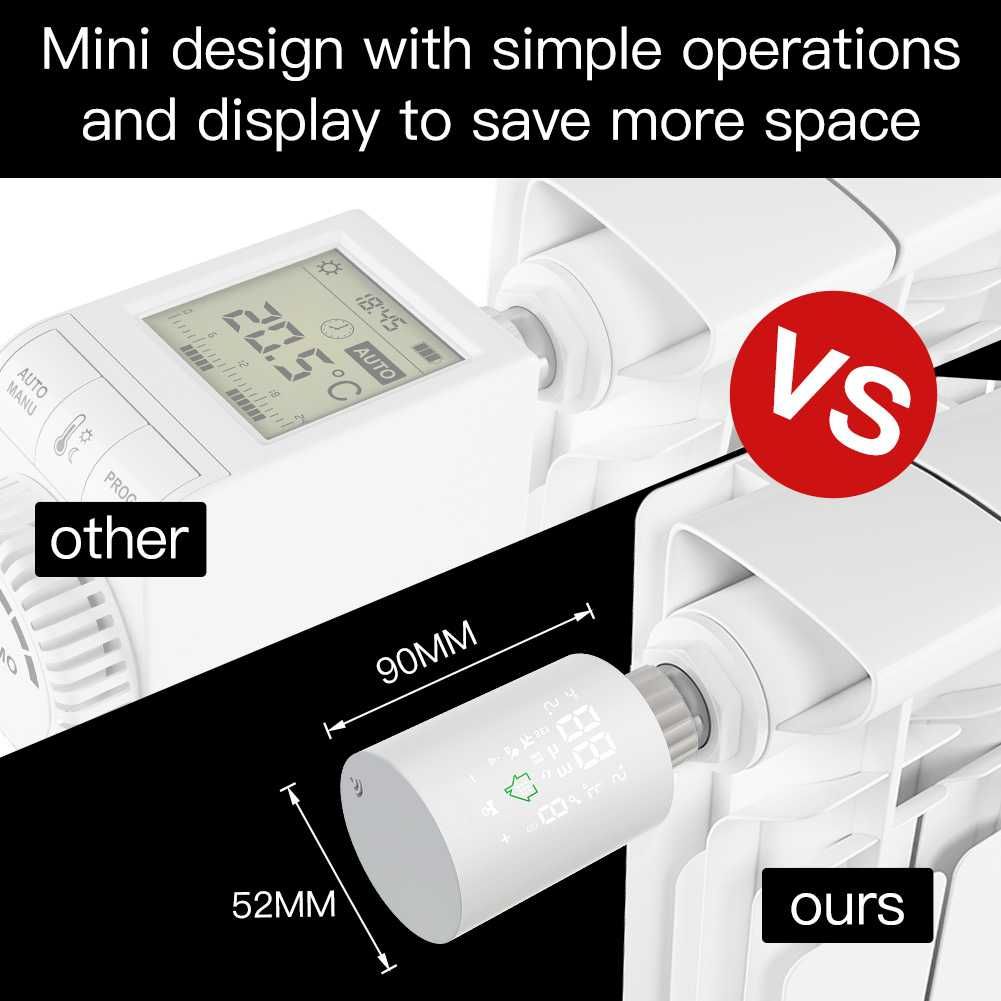 Sistem TUYA: capete termostatice smart HY368 + gateway ZigBee 3.0