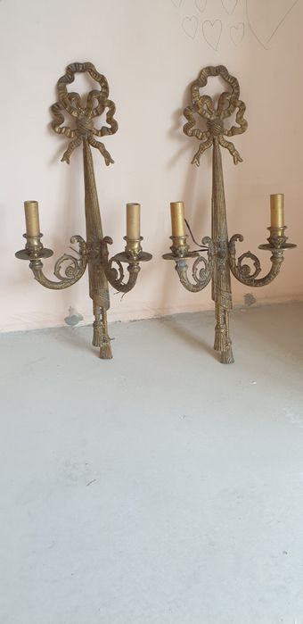 Accesorii decorațiuni înfrumusețare set bronz dore Franța 1930