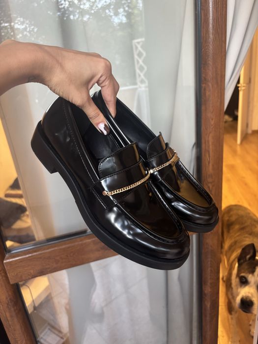 Кожени мокасини на ZARA - 39