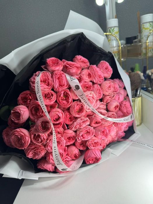 Цветы 51 штук розы срочно букет