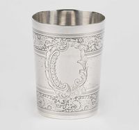 Superb pahar mare din argint 950-Franta cca 1890-250 ml-argint.ro