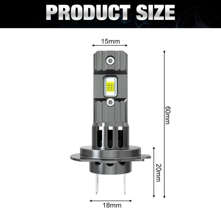 Becuri LED H7 25000LM set 2buc