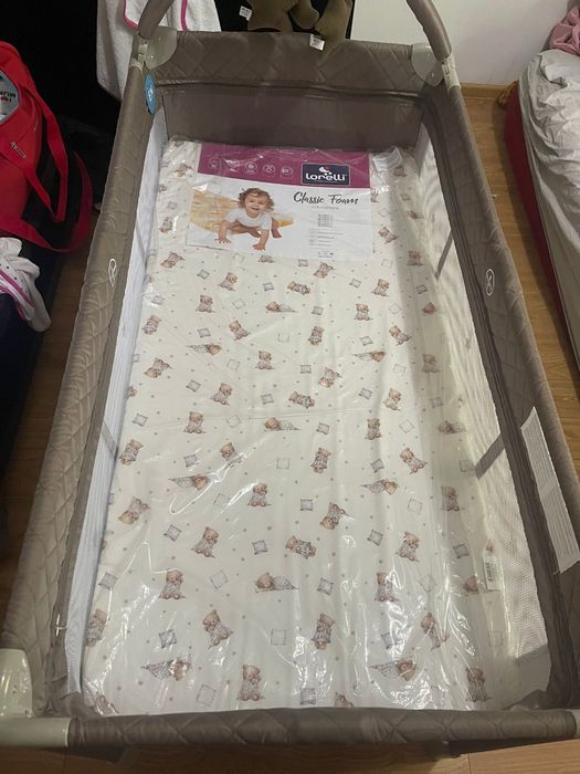 Patut pliabil  Chipolino Luna pastel plus saltea Lorelli noua