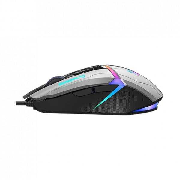 Проводная игровая мышь Bloody W60MAX GUN GREY RGB Gaminig Mouse