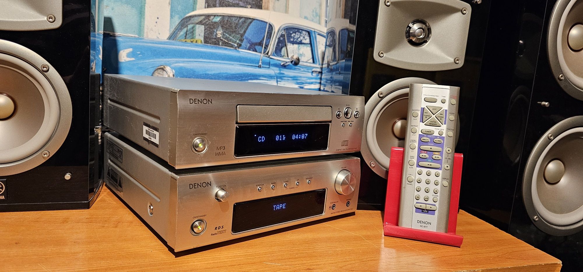 Amplituner cd mp 3 - sistem audio - linie Denon DRA F 102 și DCD F 102