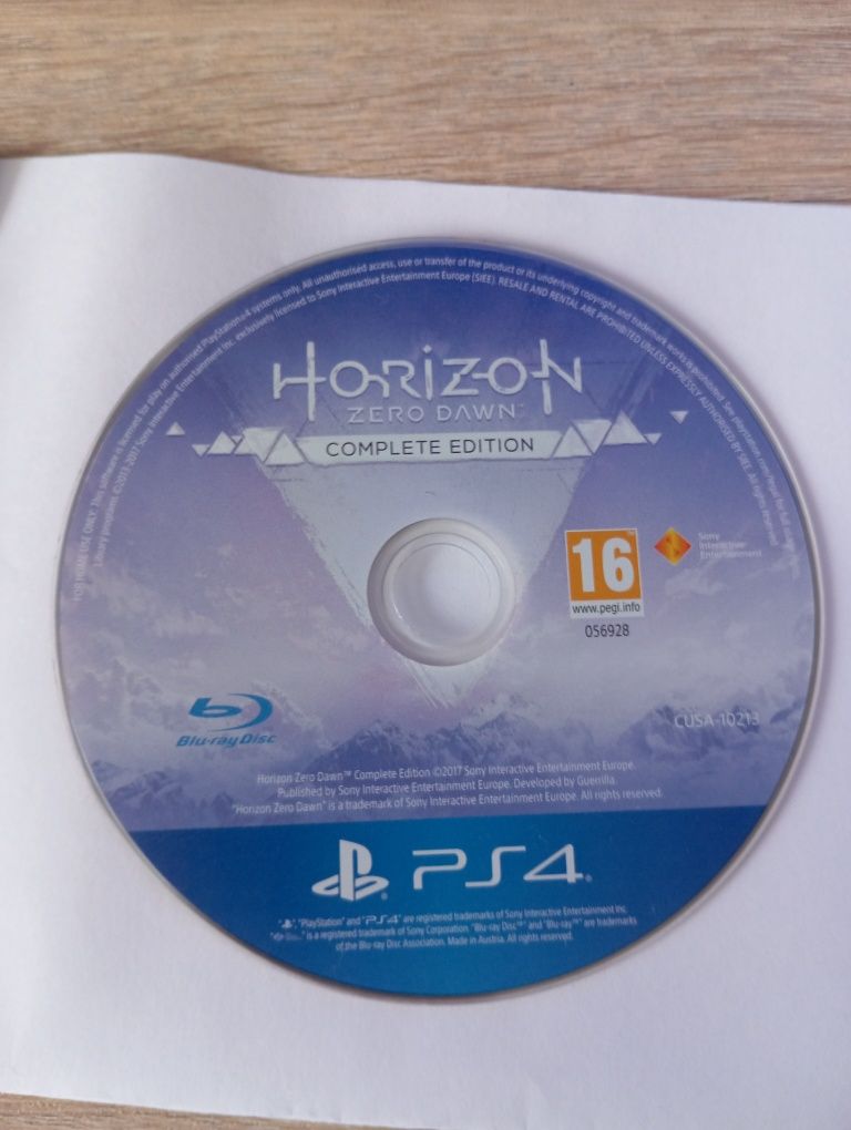 Продам Horizon Zero Dawn диск на ps4