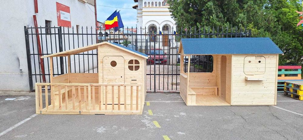 Casute de joaca (din lemn) pt copii