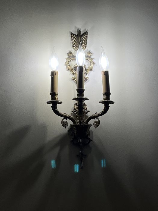 Бра Настенный светильник медный винтаж