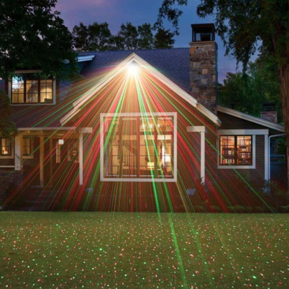 Коледен лазер Star Shower Външен Лазерен Прожектор
