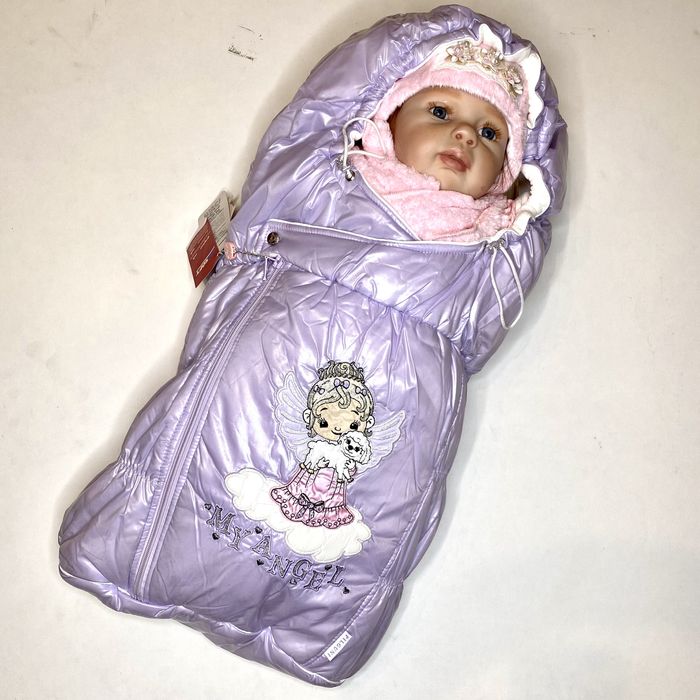 Зимний конверт на новорожденого