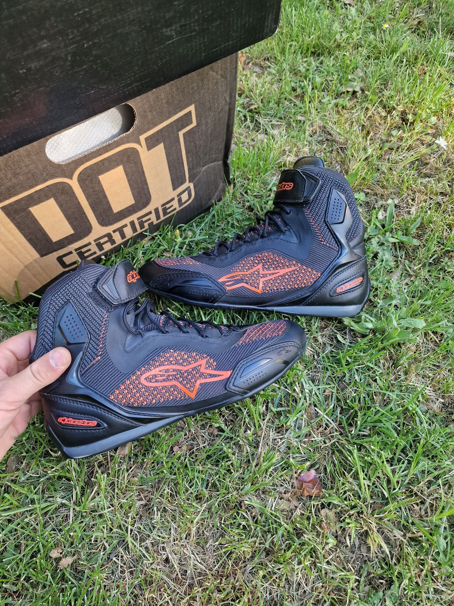 Ghete moto piele strada ALPINESTARS FASTER 3 42