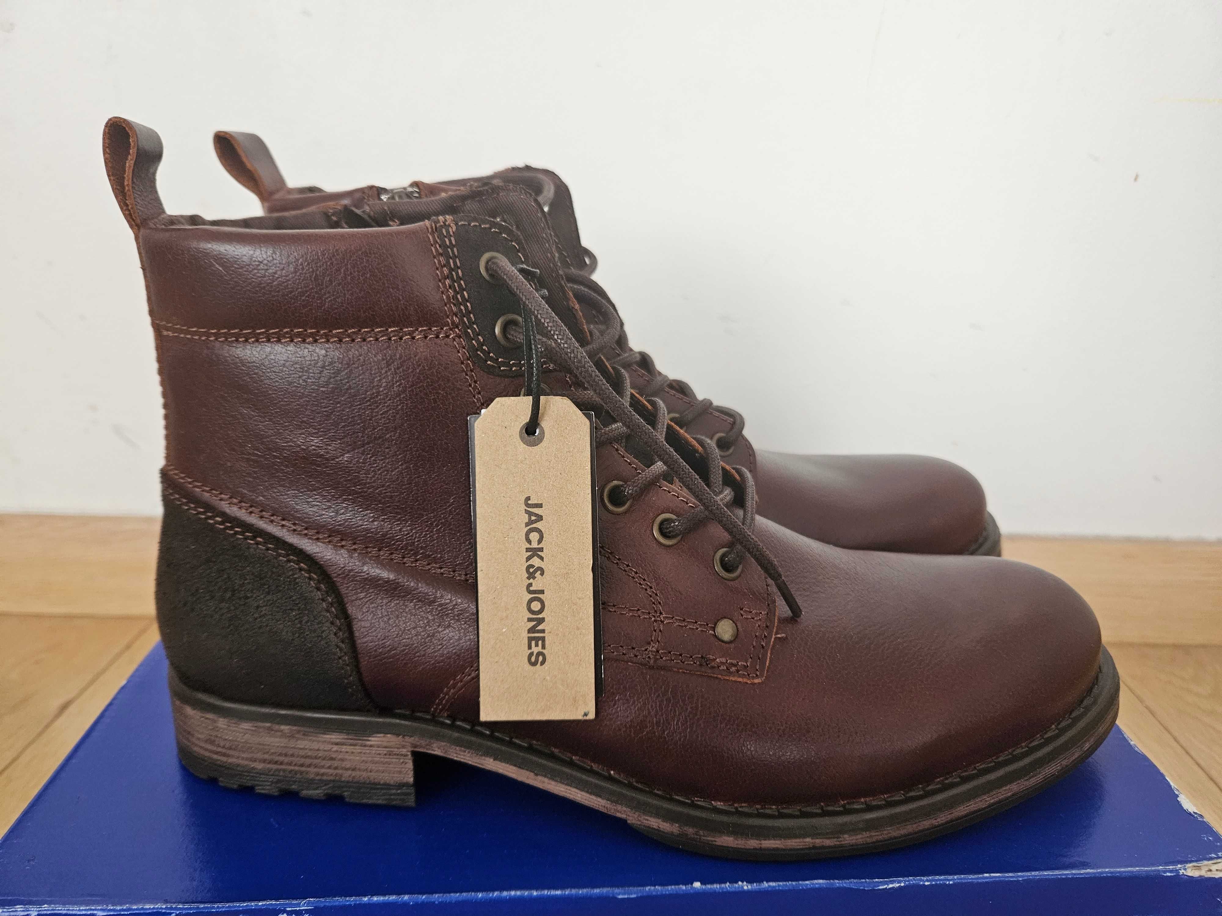 Ghete piele Jack&Jones Woodford,  mar. 44, Noi