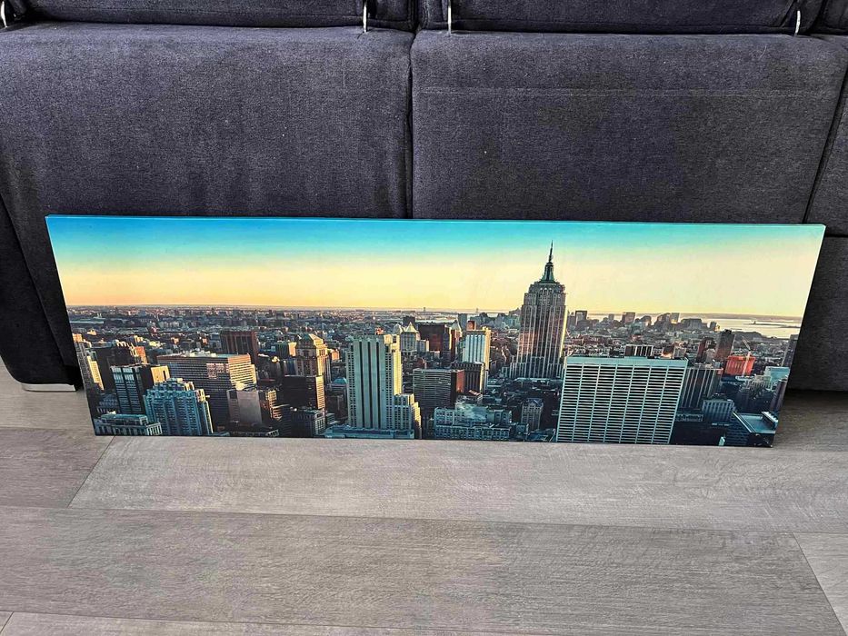 Картина канава Ню Йорк 135 х 45 см