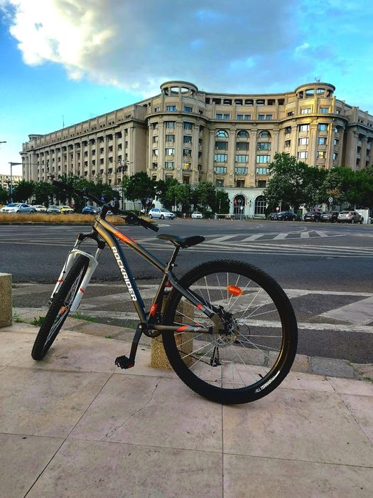 Bicicleta MTB 120 Gri portocaliu Rockrider