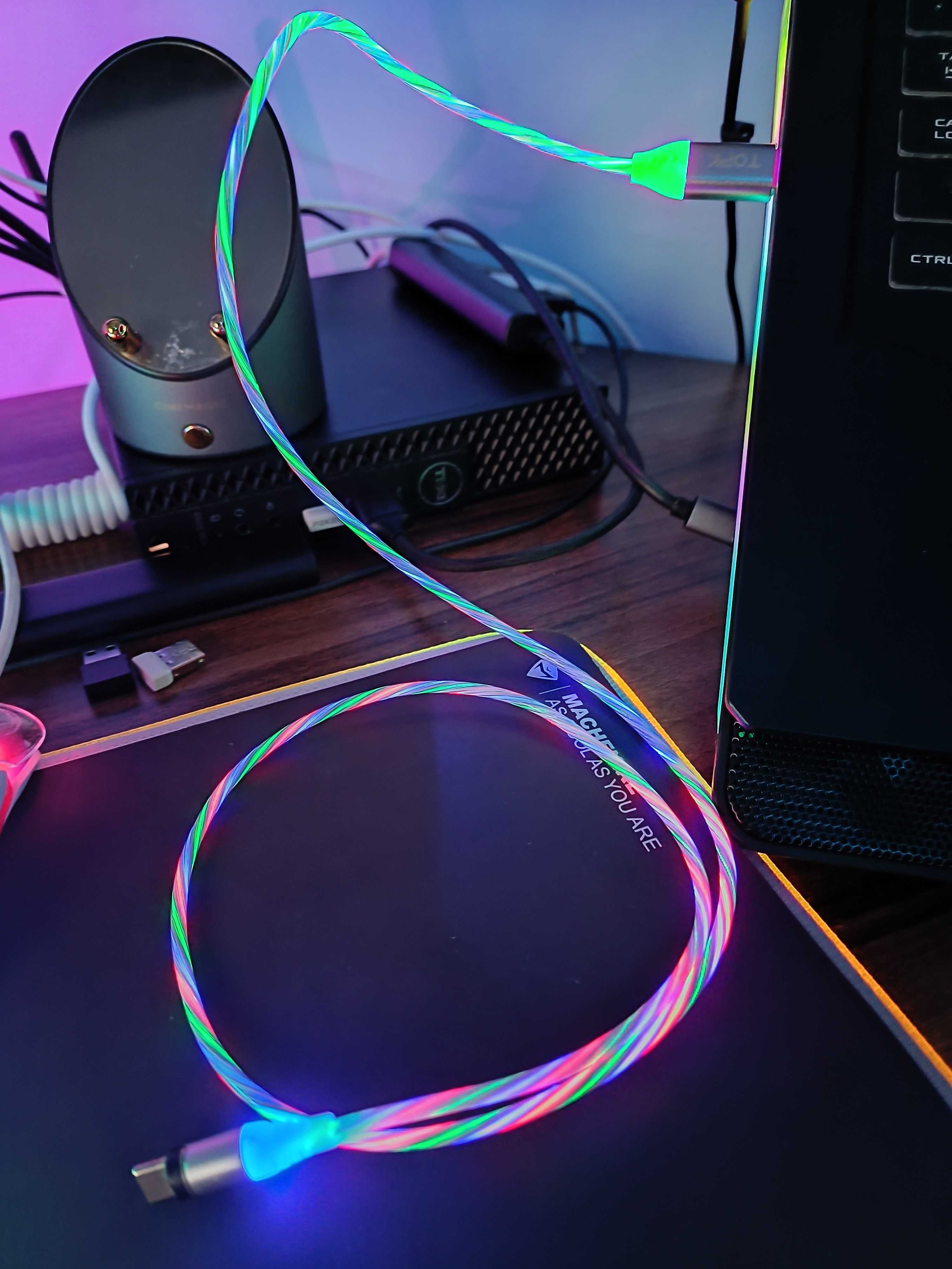 Cablu rgb type c magnetic