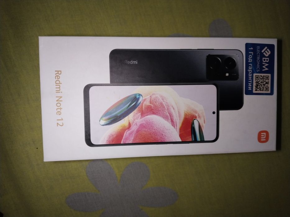 Redmi not 12 onyx gray 6gb ram 128 GB rom