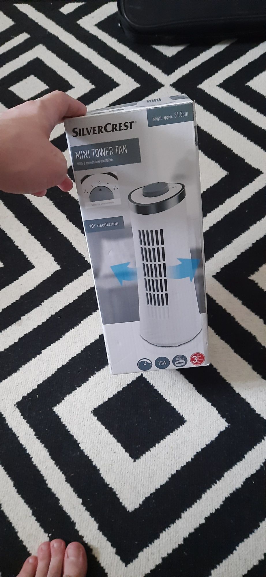 Mini tower fan Silvercrest (ventilator)