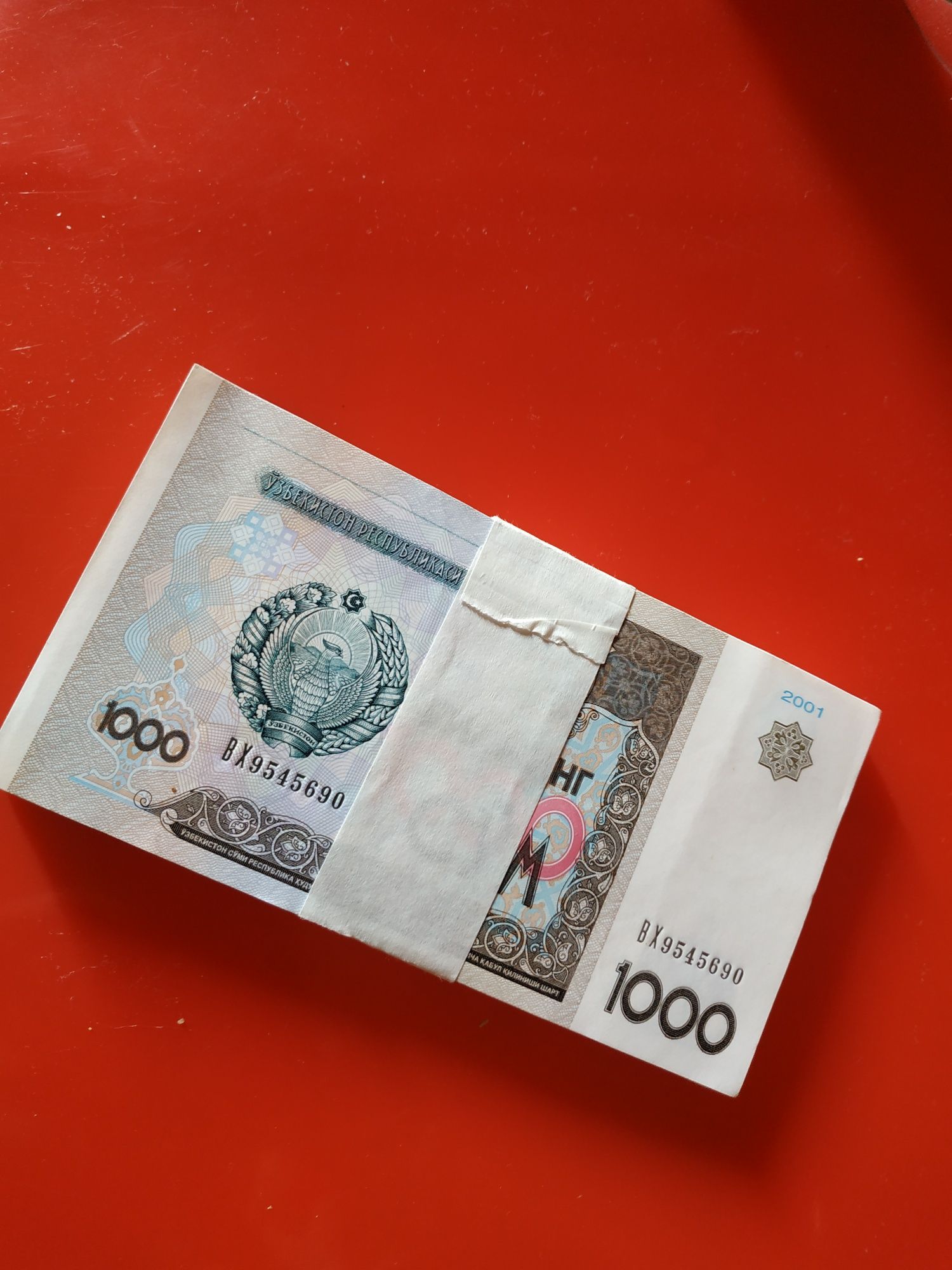 Минг сўмлик ,бир почка , ЯНГИ.100 та.