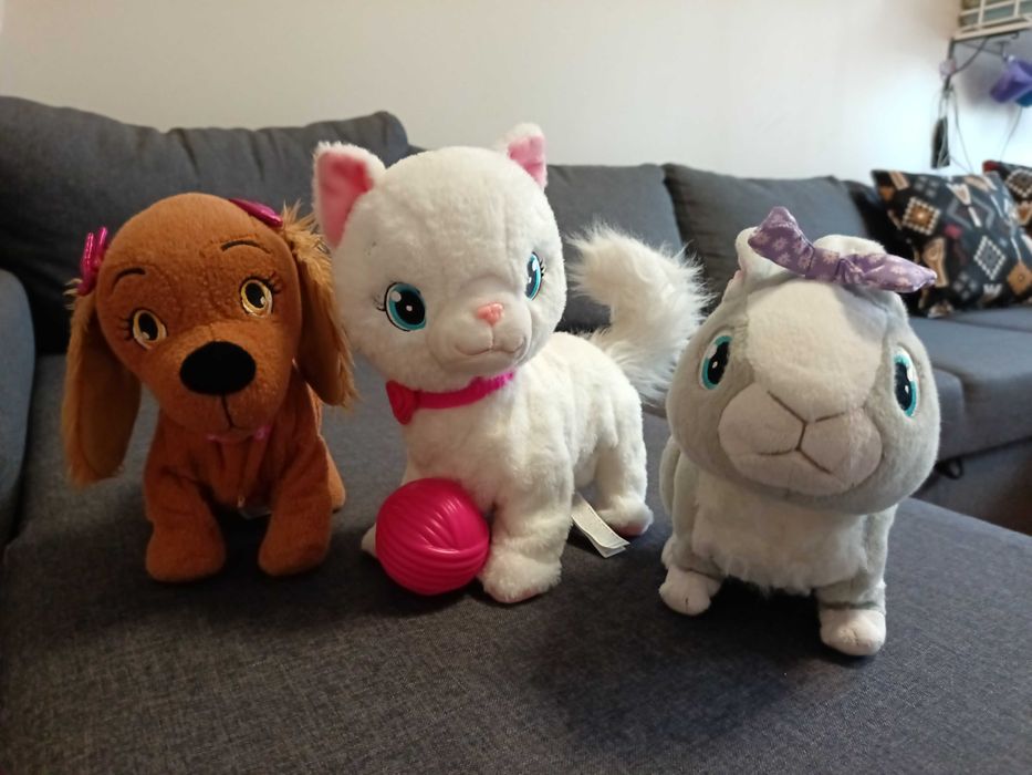 3 интерактивни играчки - кучето Луси, зайчето Бетси и котето Бианка
