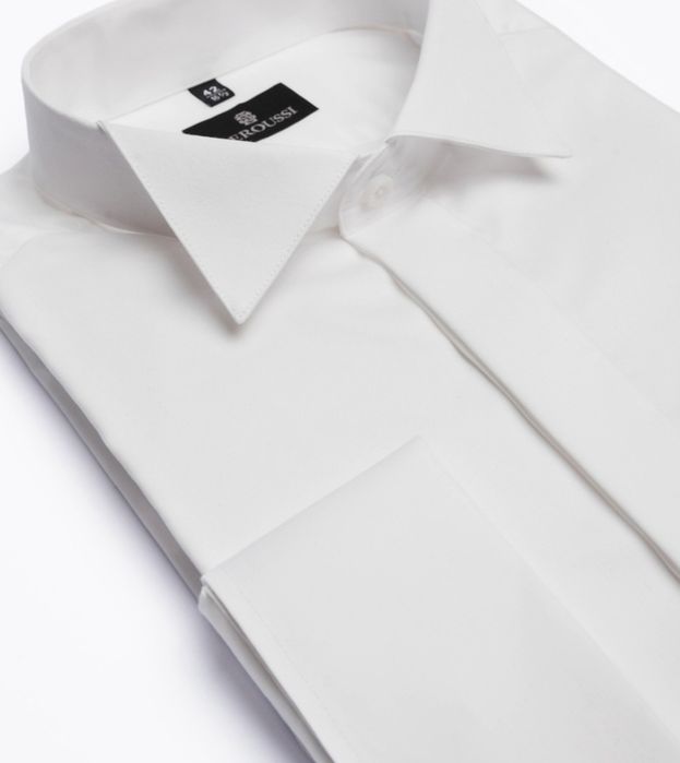 Camasa eleganta alba pentru papion barbati Seroussi 41 evenimente