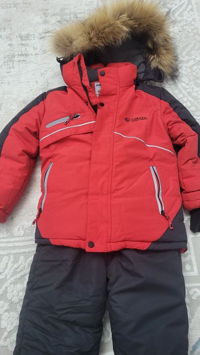 Детский зимний костюм ( куртка + полукомбинезон) для мальчика