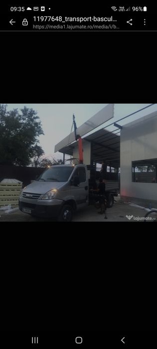 Transport marfa cu macara