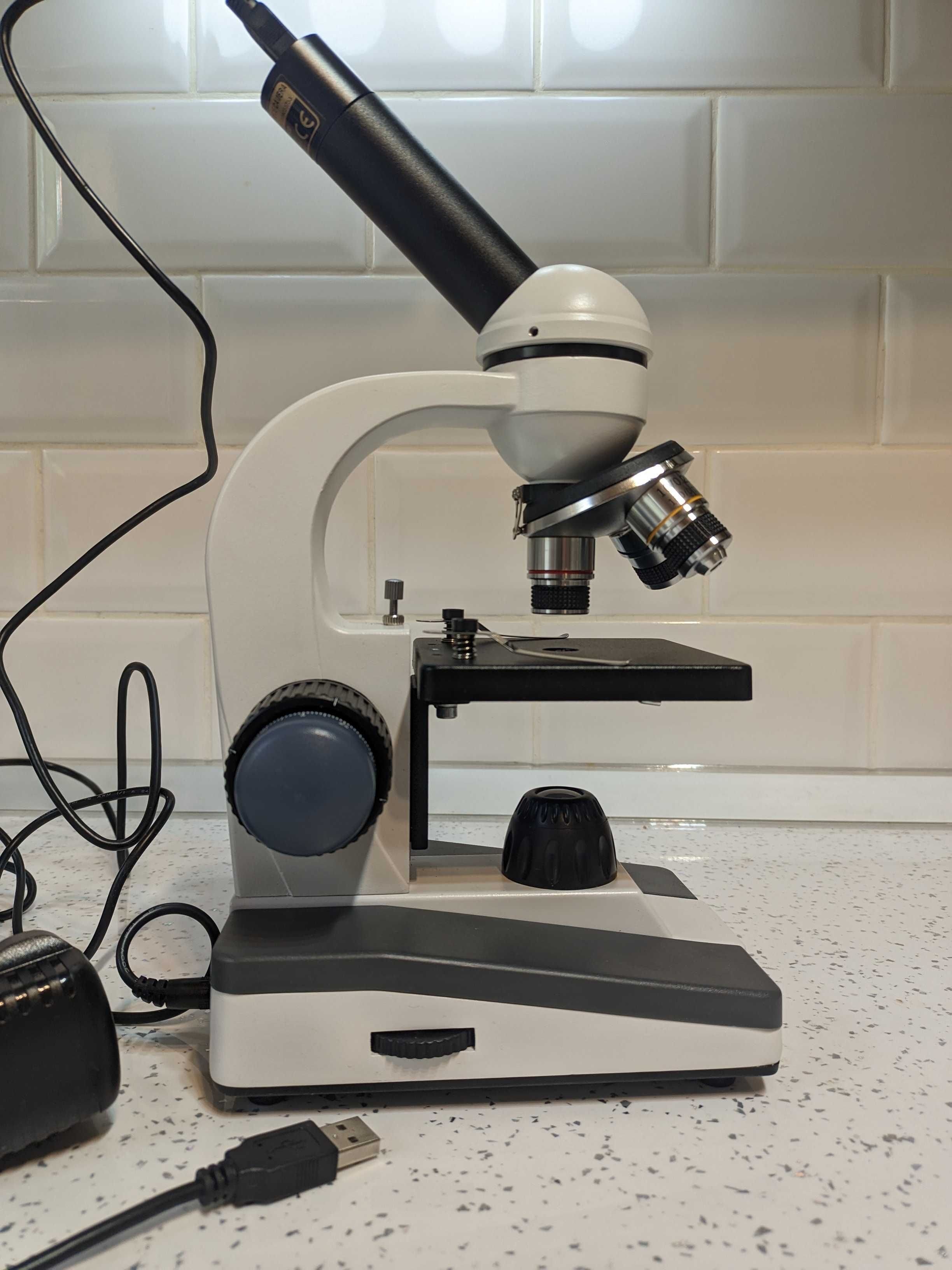 Microscop monocular AmScope, camera CMOS 5 MP 40x-1000x