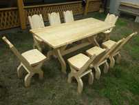 Masa cu 8 scaune (masa cu scaune) mobilier rustic foisor