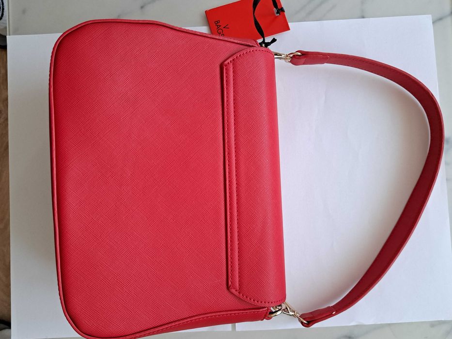 Vand geanta de umar Valentino Divina Rosso - noua