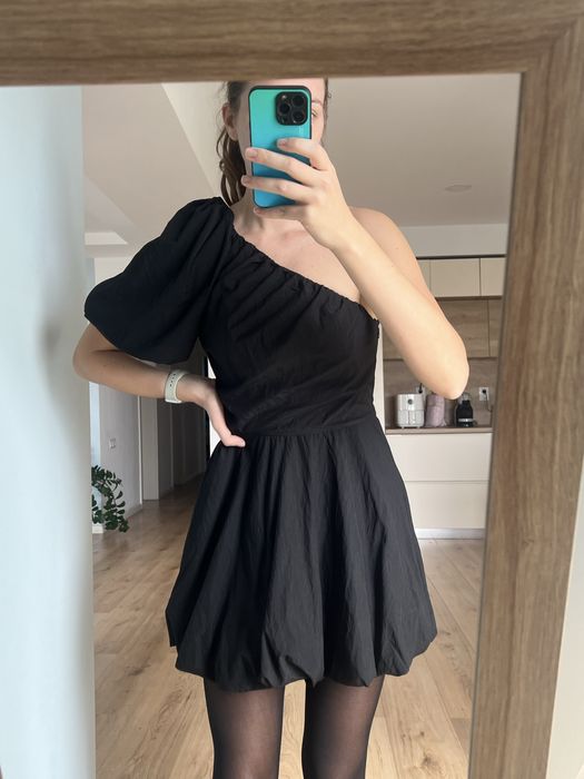 Rochie mini neagră H&M, mărimea M
