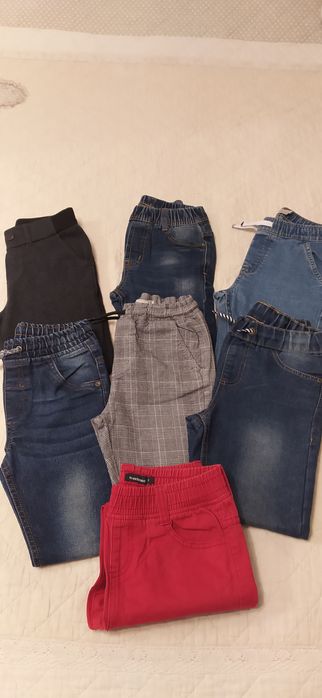 Pantaloni cu șnur/elastic pentru băieți,  7-8 ani