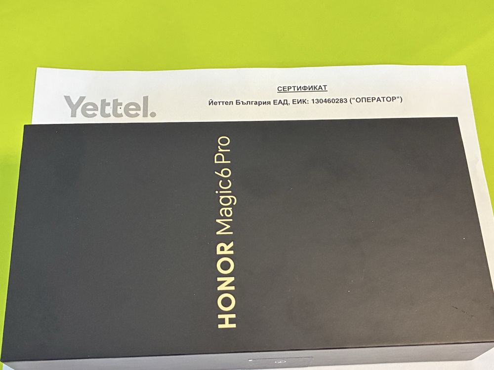 КАТО НОВ 512GB Honor Magic 6 Pro Yettel Гаранция 2027г. Green