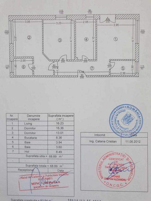 vand Apartament 3 camere cu loc parcare inclus in cost, sector 2