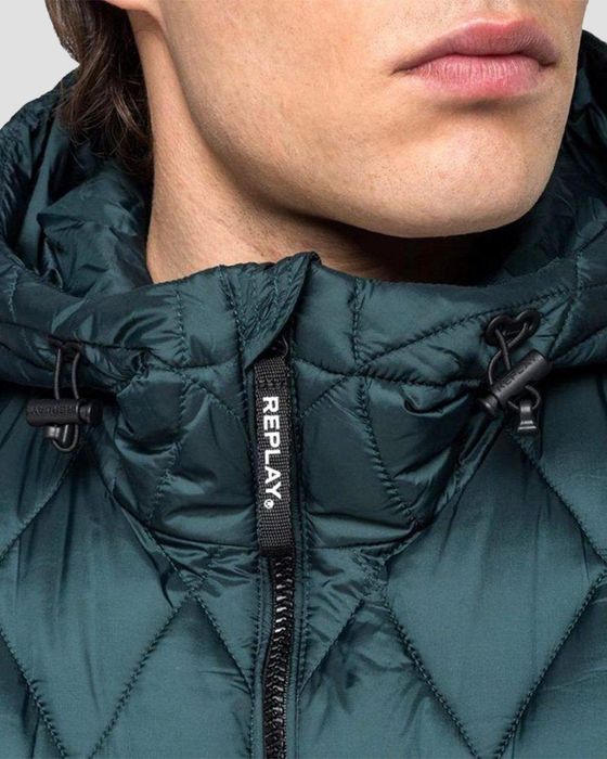 Geaca Replay Forest Green HOODED