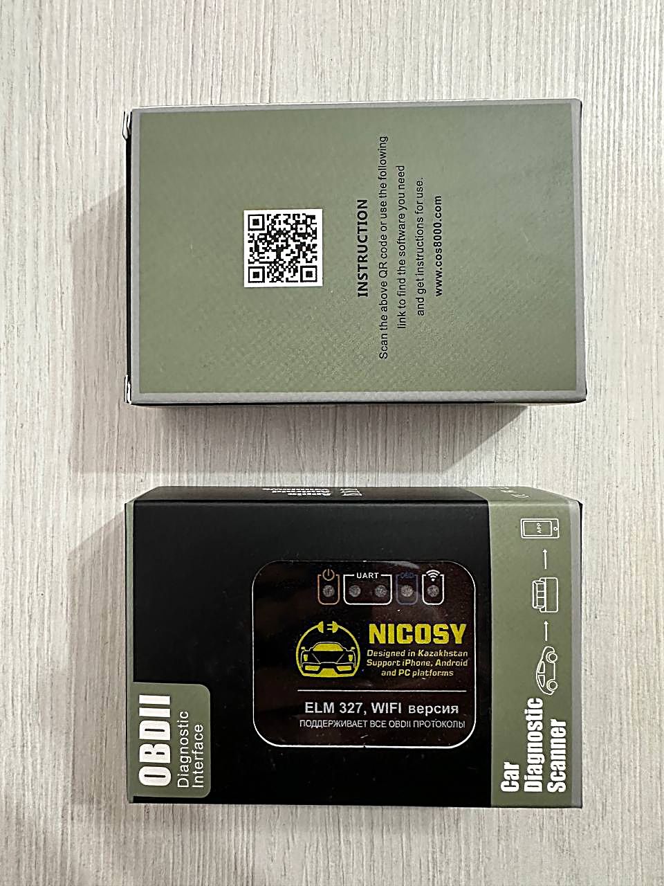 Автосканер NICOSY Elm327 OBDII WI-FI